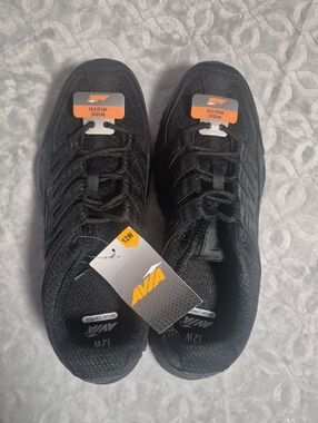 Avia Women's Elevate Black Lace-Up Athletic Sneakers Size 12W